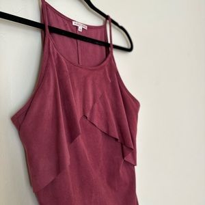 Black Swan-Rust Suede Mini